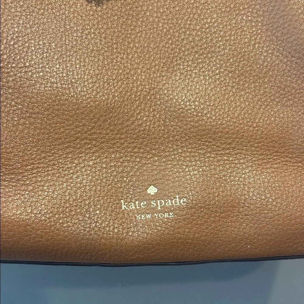 Kate Spade Caramel Brown Pebbled Leather Tote